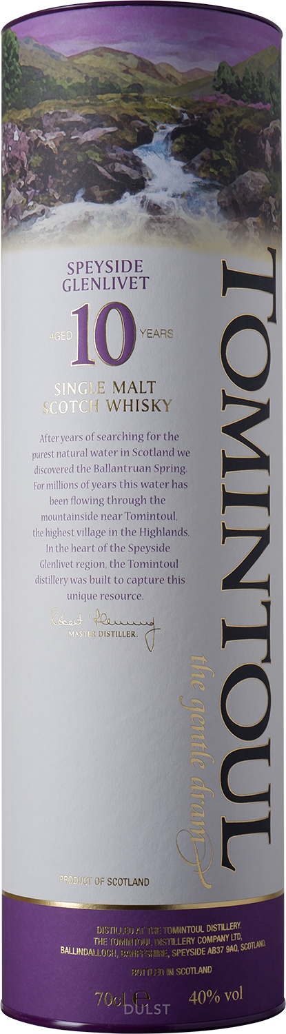 Tomintoul - Speyside Single Malt Whisky 10 y Old - 40% Tomintoul - Speyside Single Malt Whisky 10 y Old - 40%