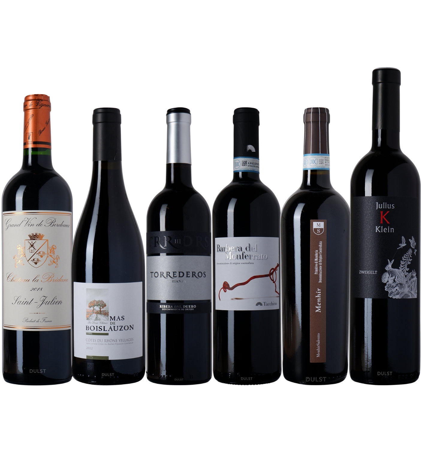 Degustatiebox Vaste Waarden ROOD - 6 flessen