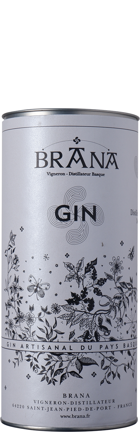 Brana - Gin Pays Basque - in box - 43% | Piment d'Espelette