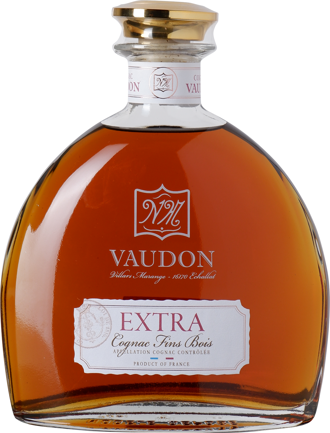 Cognac Vaudon - Extra 40 y Old - 44% | Cognac Fins Bois Carafe with giftbox