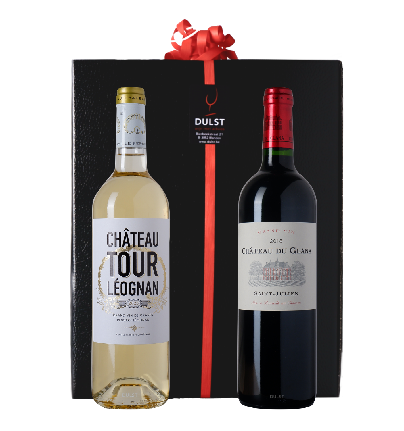 Relatiegeschenk K133 - Classic | Geschenkdoos met twee flessen