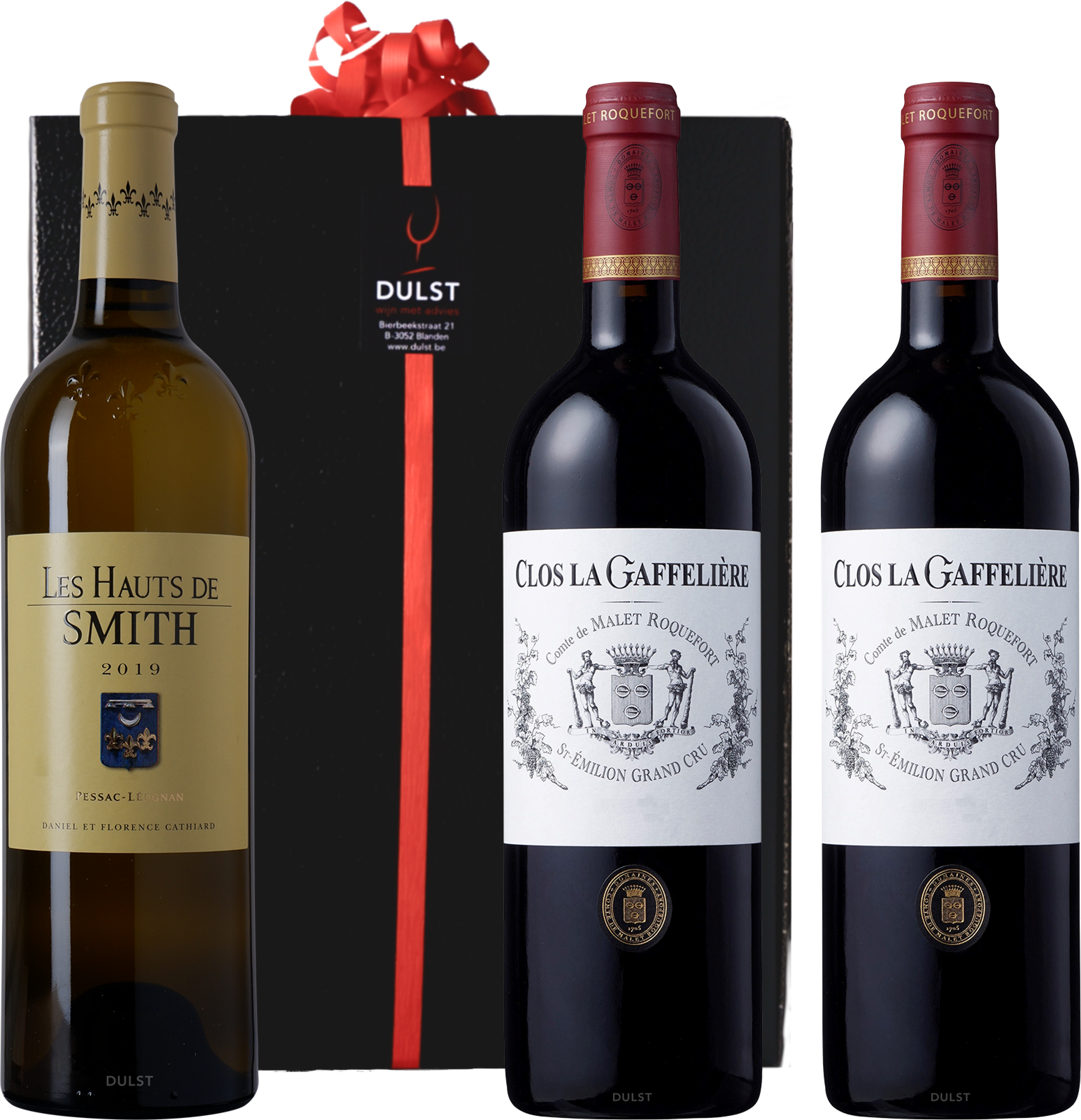 Relatiegeschenk K120 - Bordeaux Klassiek | Doos met 3 flessen