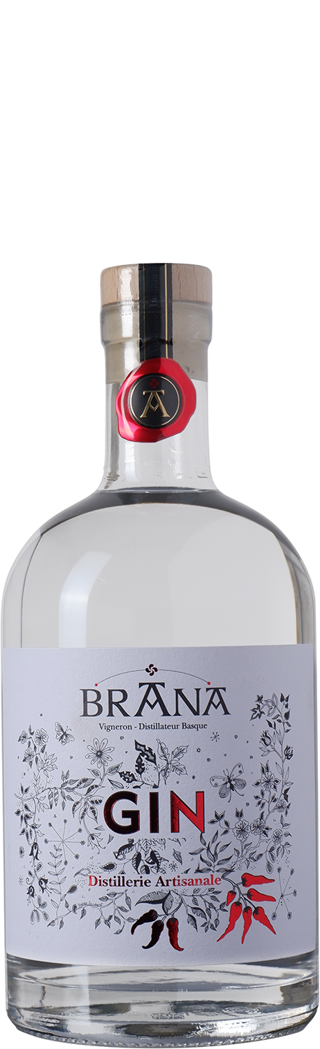 Brana - Gin Pays Basque - 43% | Piment d'Espelette