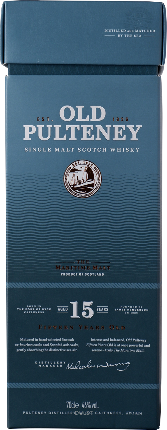 Old Pulteney - Single Malt Whisky 15 y Old - 46% Old Pulteney - Single Malt Whisky 15 y Old - 46%