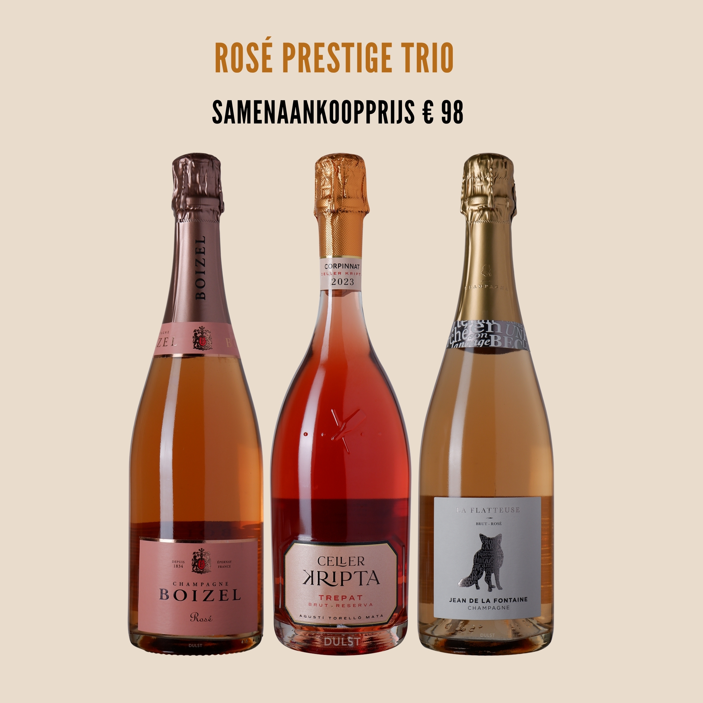 Actie Samenaankoop KUL 2026 | Moederdagactie - Rosé Prestige Trio