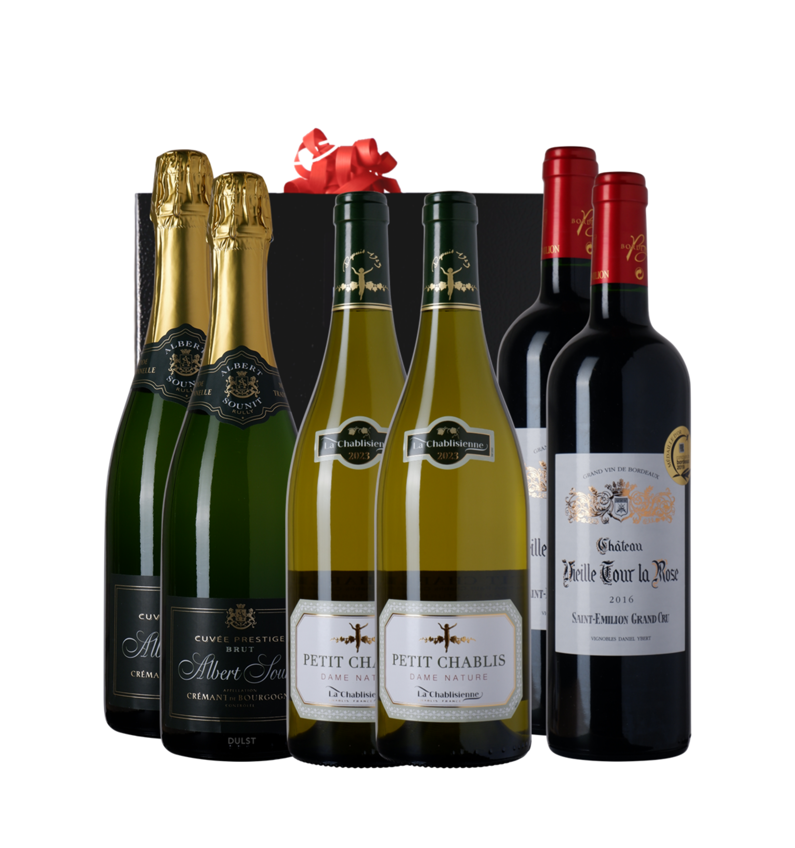 Relatiegeschenk K75 | Luxe doos 6 flessen 'Classiques de France'