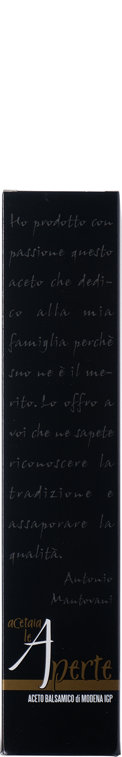 Aceto Balsamico Di Modena - Acetaia Le Aperte | IGP - 25 cl Etichetta Nera