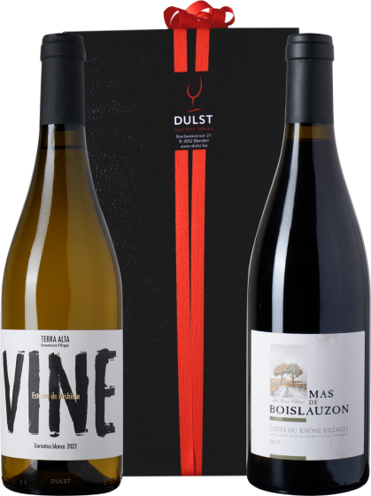 Relatiegeschenk K106 Biologisch Genieten | Doos met 2 flessen