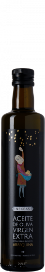 Olijfolie - Aceite de oliva virgen extra Nekeas | Arbequina 50 cl (Black label - BOTTLE)