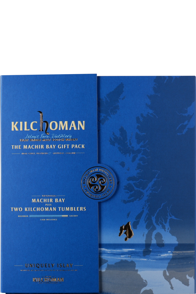 Kilchoman Machir Bay- Islay Single Malt Whisky - 46% | Box + 2 glass