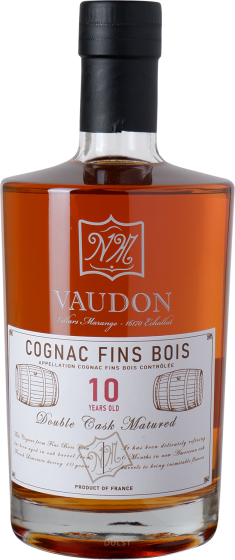 Cognac Vaudon - Double Cask Matured 10 y Old - 43% | Cognac Fins Bois