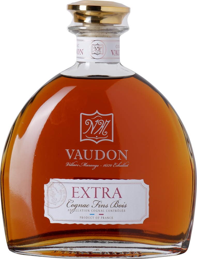 Cognac Vaudon - Extra 40 y Old - 44% | Cognac Fins Bois Carafe with giftbox