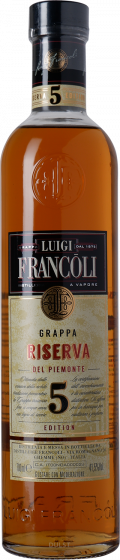 Francoli - Grappa Riserva 5 y Old - 41,5%