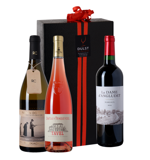 Relatiegeschenk K112 - Tricolore | Doos met 3 flessen