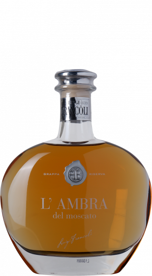 Francoli - Velvet Bag - 70 cl - 42,5% | Grappa L'Ambra Del Moscato 100% Moscato d'Asti DOCG