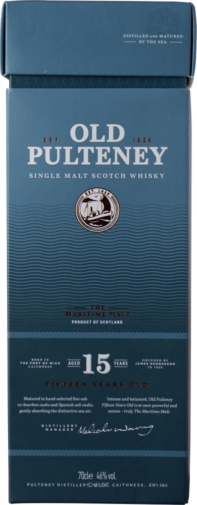 Old Pulteney - Single Malt Whisky 15 y Old - 46%