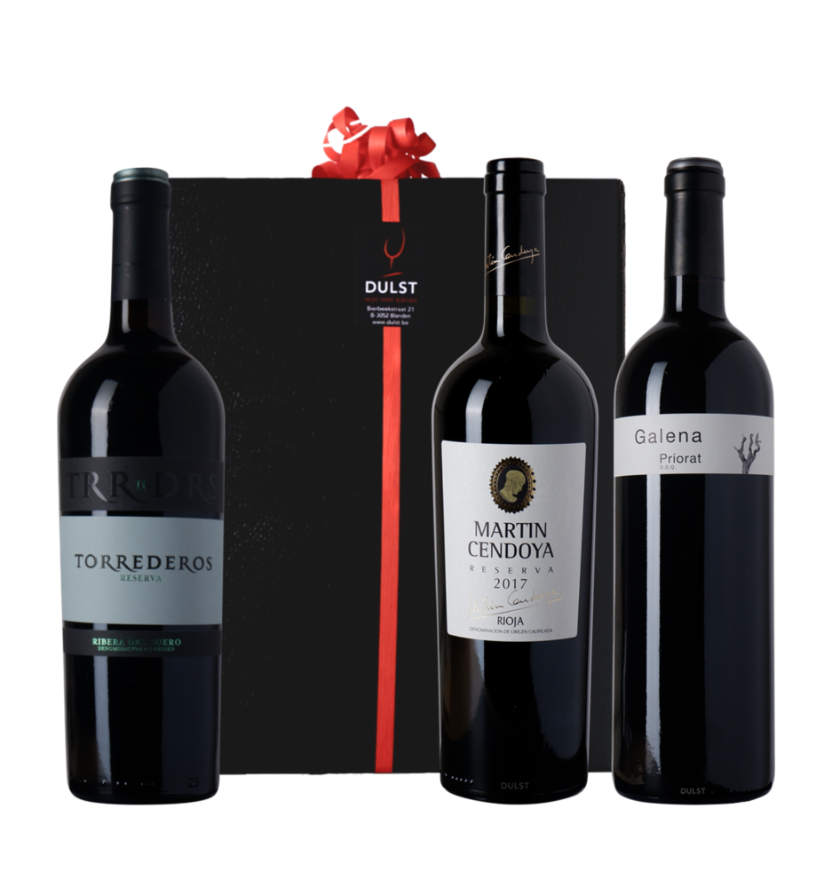 Relatiegeschenk K72 | Luxe doos 3 flessen 'E Viva Espana'