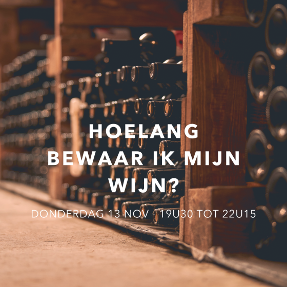 Ticket - Wijncursus: Hoelang bewaar ik mijn wijn(en)?